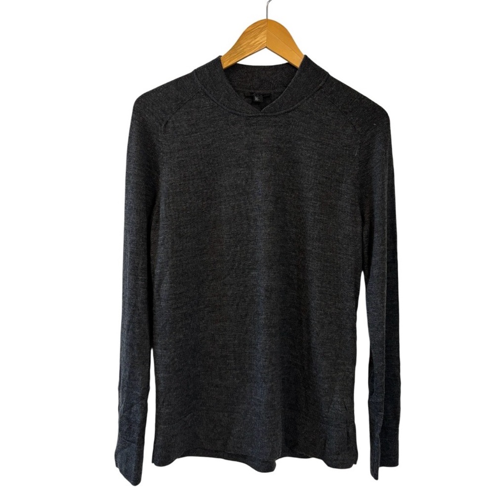 COS Minimalist Charcoal Grey Wool Sweater